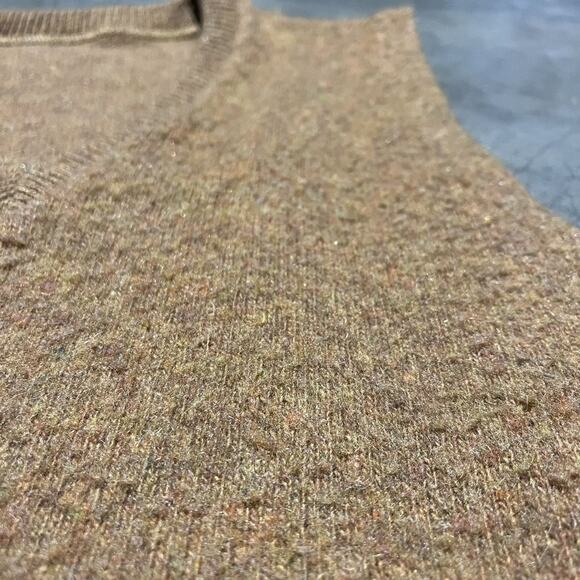 Vintage 60s Orange Acrylic/Mohair Blend Sweater Vest - Picture 3 of 3